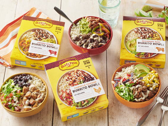 Old El Paso new products including meal kits, squeeze sauces and rice